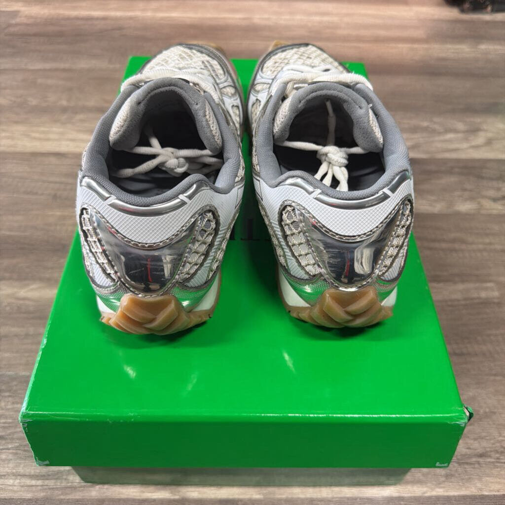 Bottega Veneta White Silver Orbit