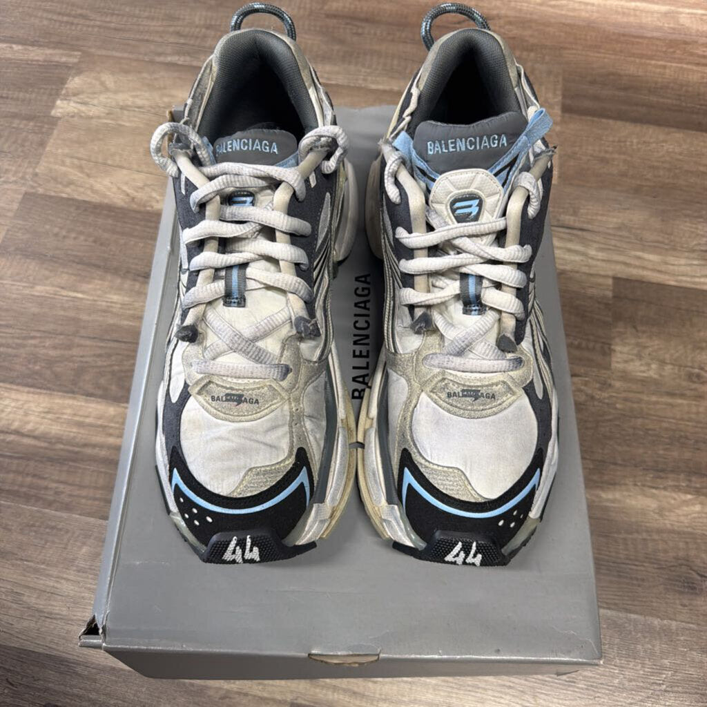 Balenciaga Runner Nylon White Grey Blue