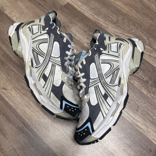 Balenciaga Runner Nylon White Grey Blue