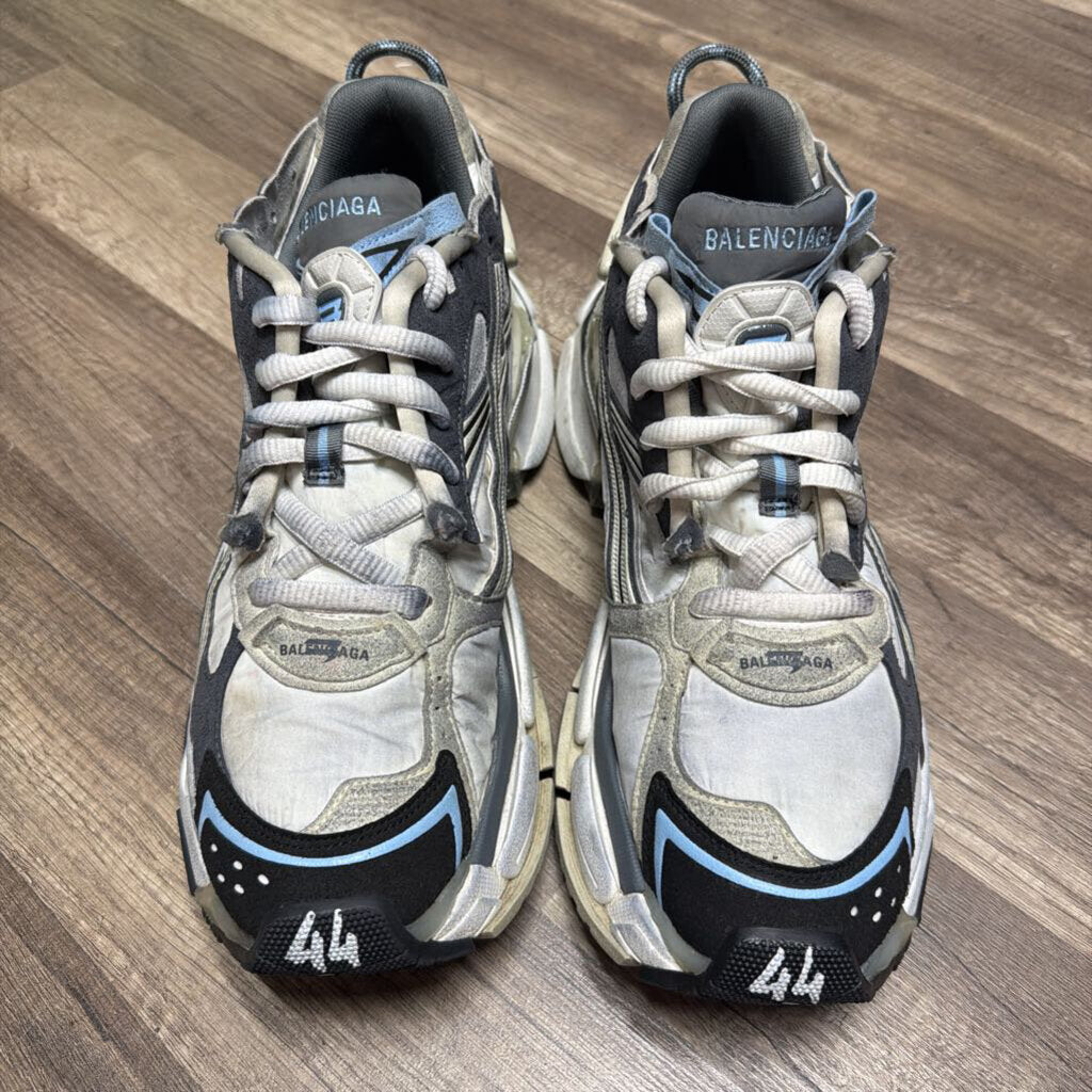 Balenciaga Runner Nylon White Grey Blue