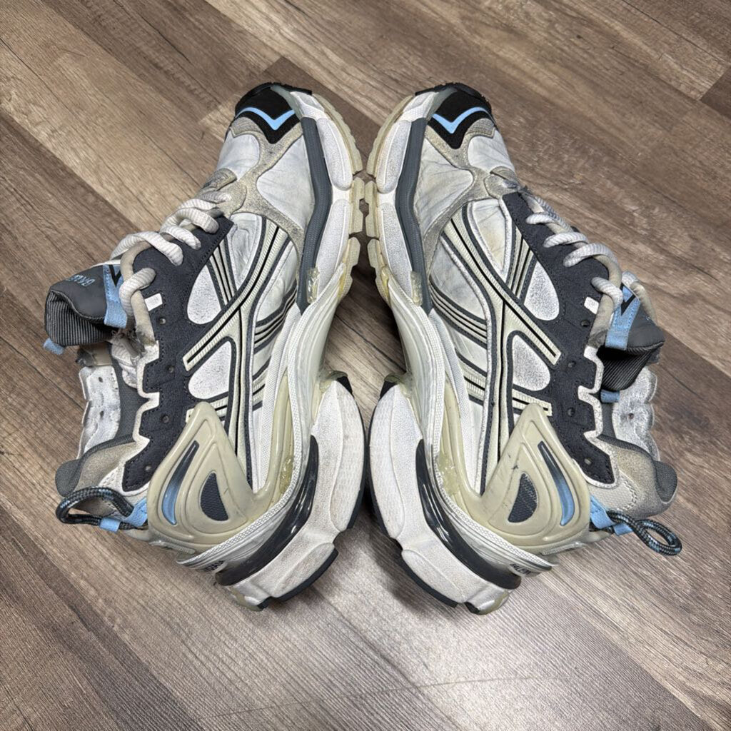 Balenciaga Runner Nylon White Grey Blue