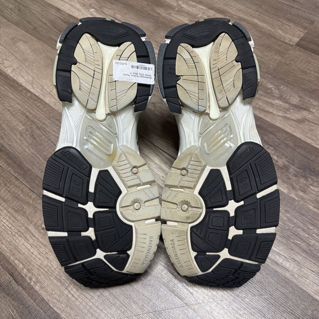 Balenciaga Runner Nylon White Grey Blue