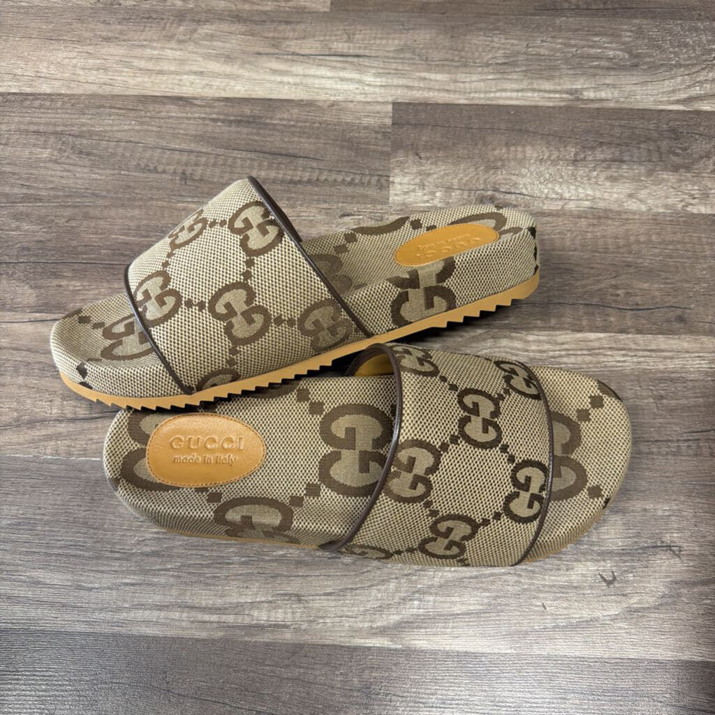 Gucci Slide Monogram Brown (NEW)