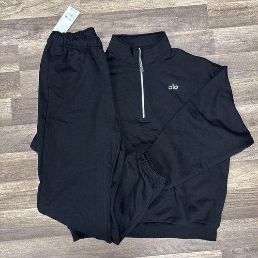 Alo quarter zip set black