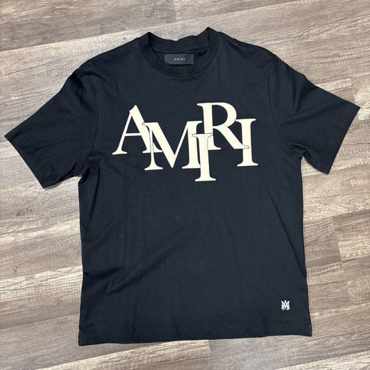 Amiri logo shirt black