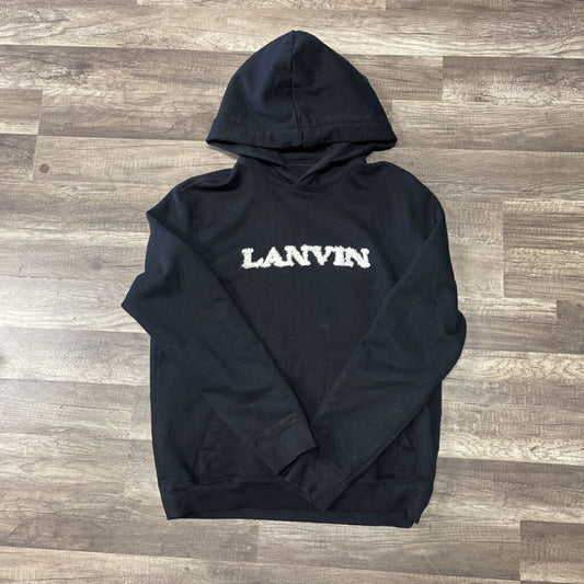 Lavin Hoodie Black White Cotton Logo