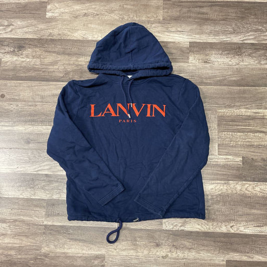 Lavin Hoodie Navy Orange Logo
