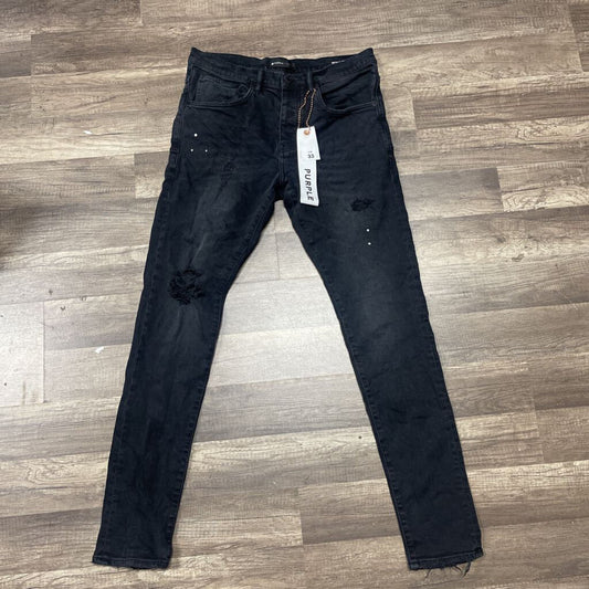 Purple Jeans Black Distressed