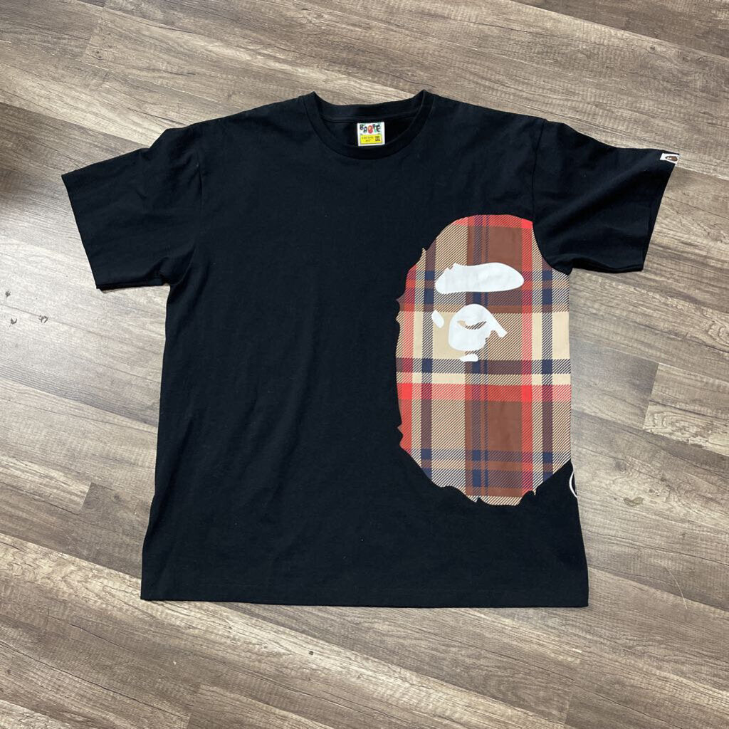 Bape Burberry T-shirt Black