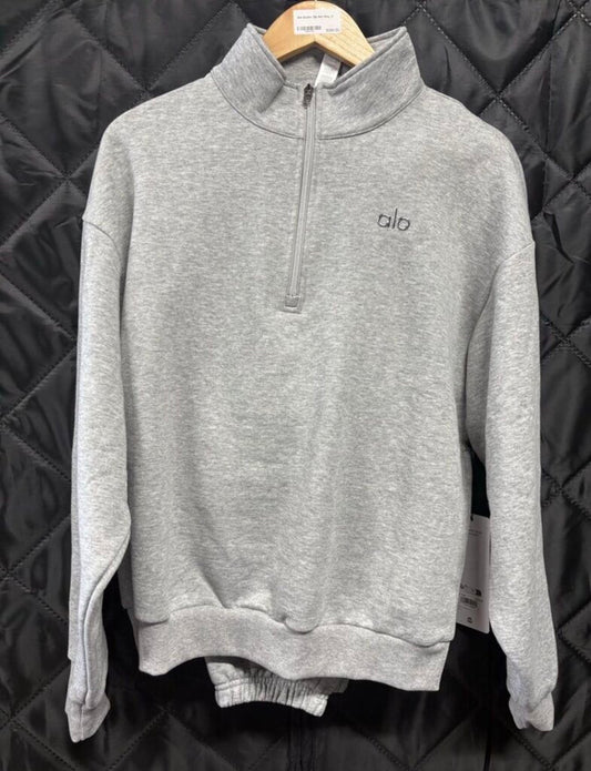 Alo Quarter Zip Grey Set