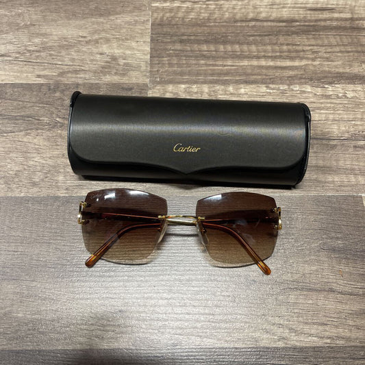 Cartier Glasses Brown Tint