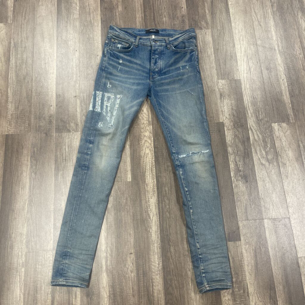 Amiri Jeans Stiched Logo Patch