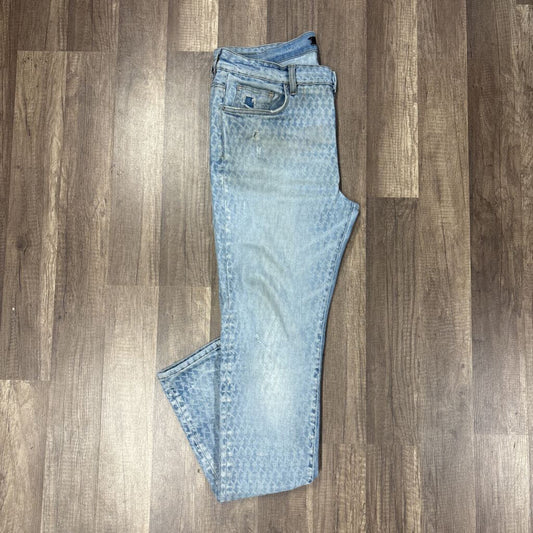 Amiri Jean Blue Playboy Pattern
