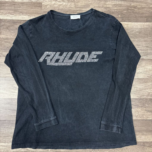 Rhude diamond long sleeve black