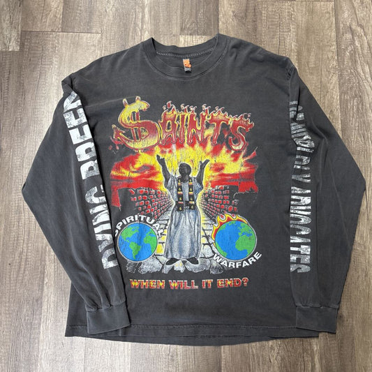Saints L/S When Will it End Grey