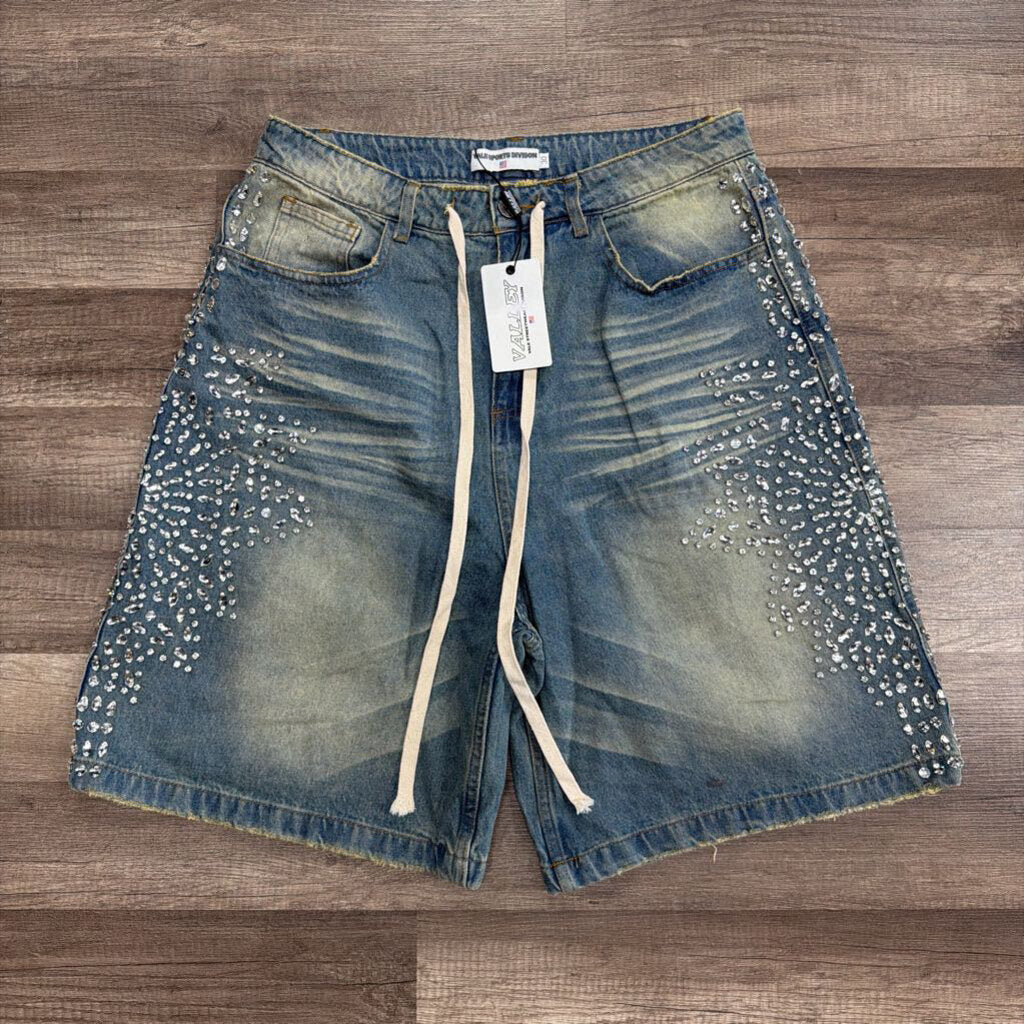 Vale Shorts Light Blue Bedazzle