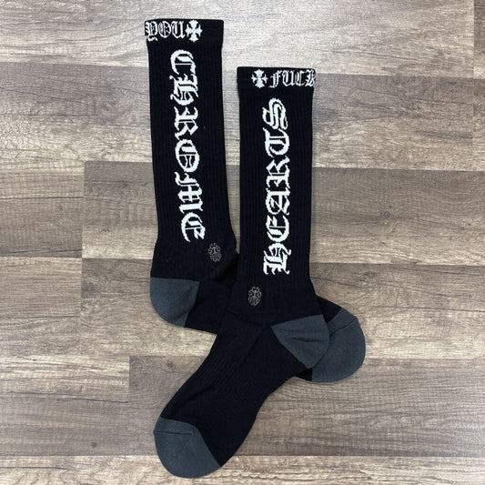 Chrome Heart Socks Black/White