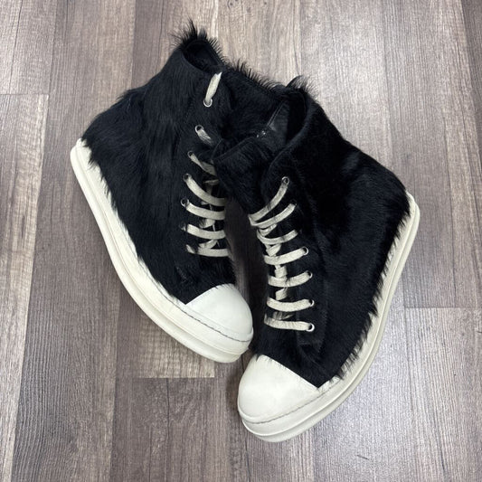 Rick Owens Black Fur High Top