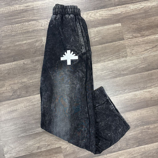 Vertebrae Black Grey Sweatpants