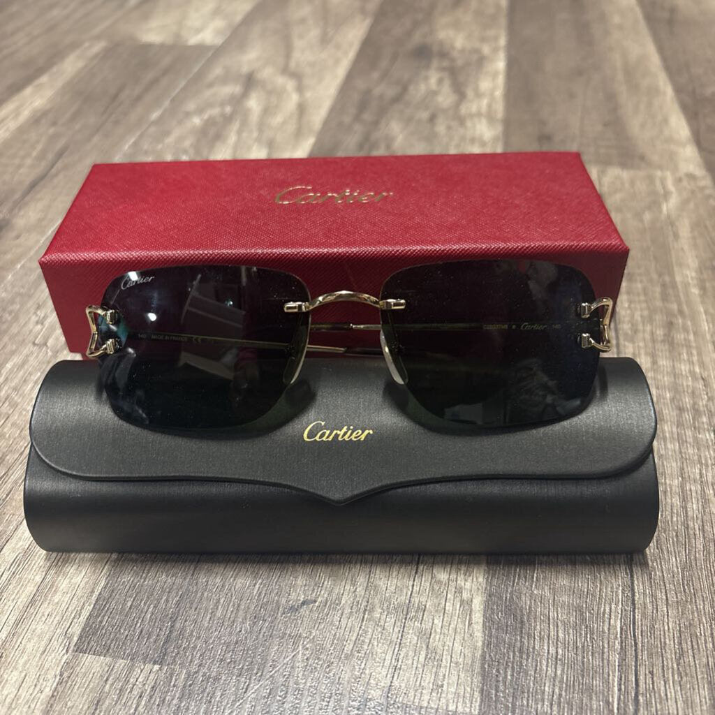 Cartier C decor Green Tint Glasses