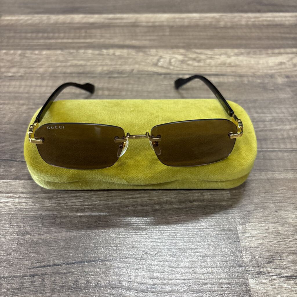 Gucci Rimless Tinted Glasses