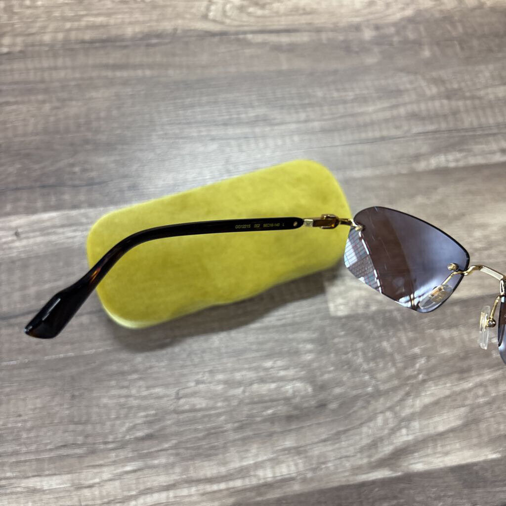 Gucci Rimless Tinted Glasses