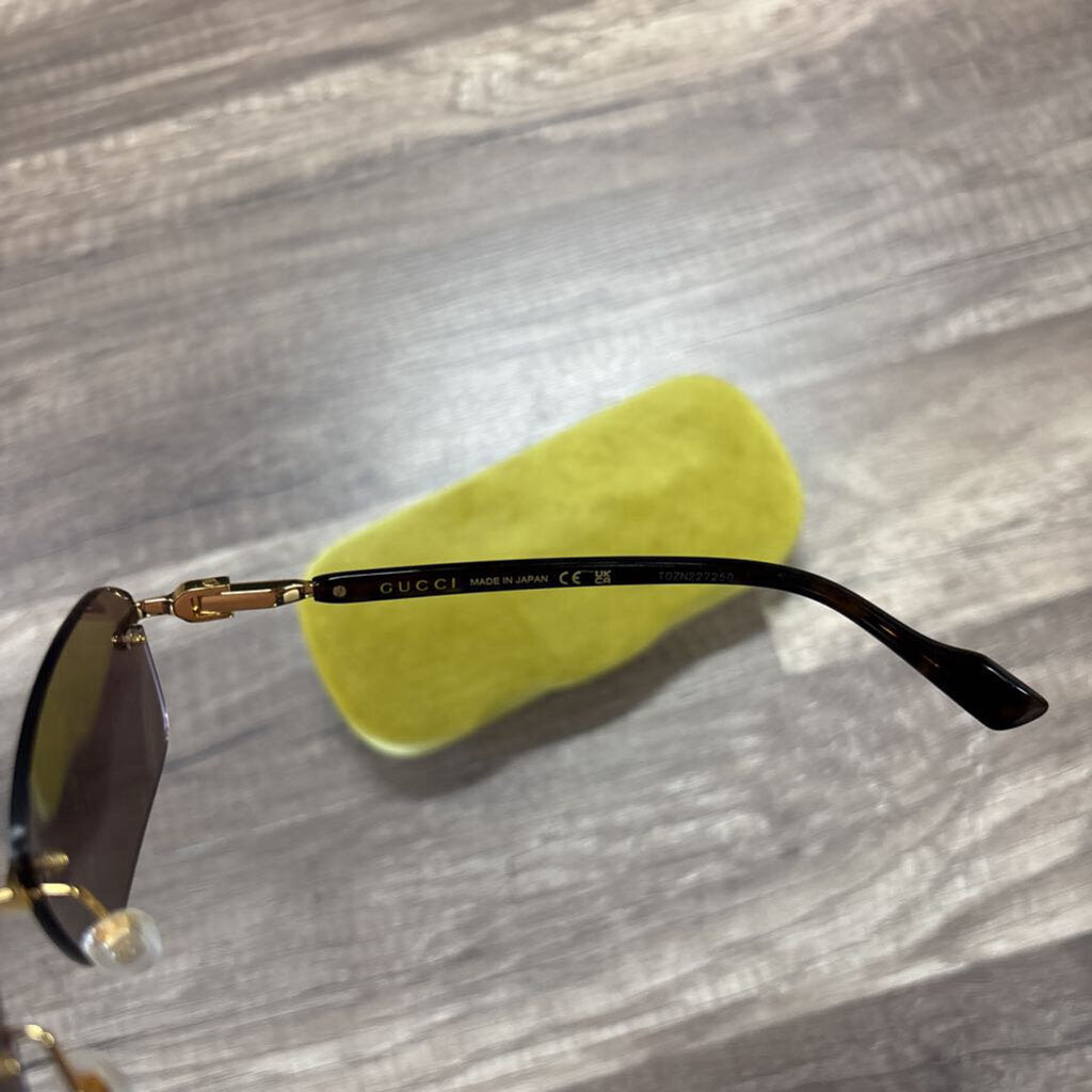 Gucci Rimless Tinted Glasses