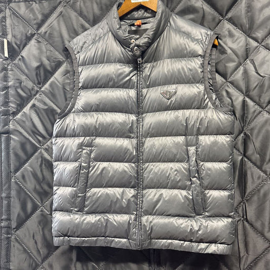 Prada Puffer Vest Grey