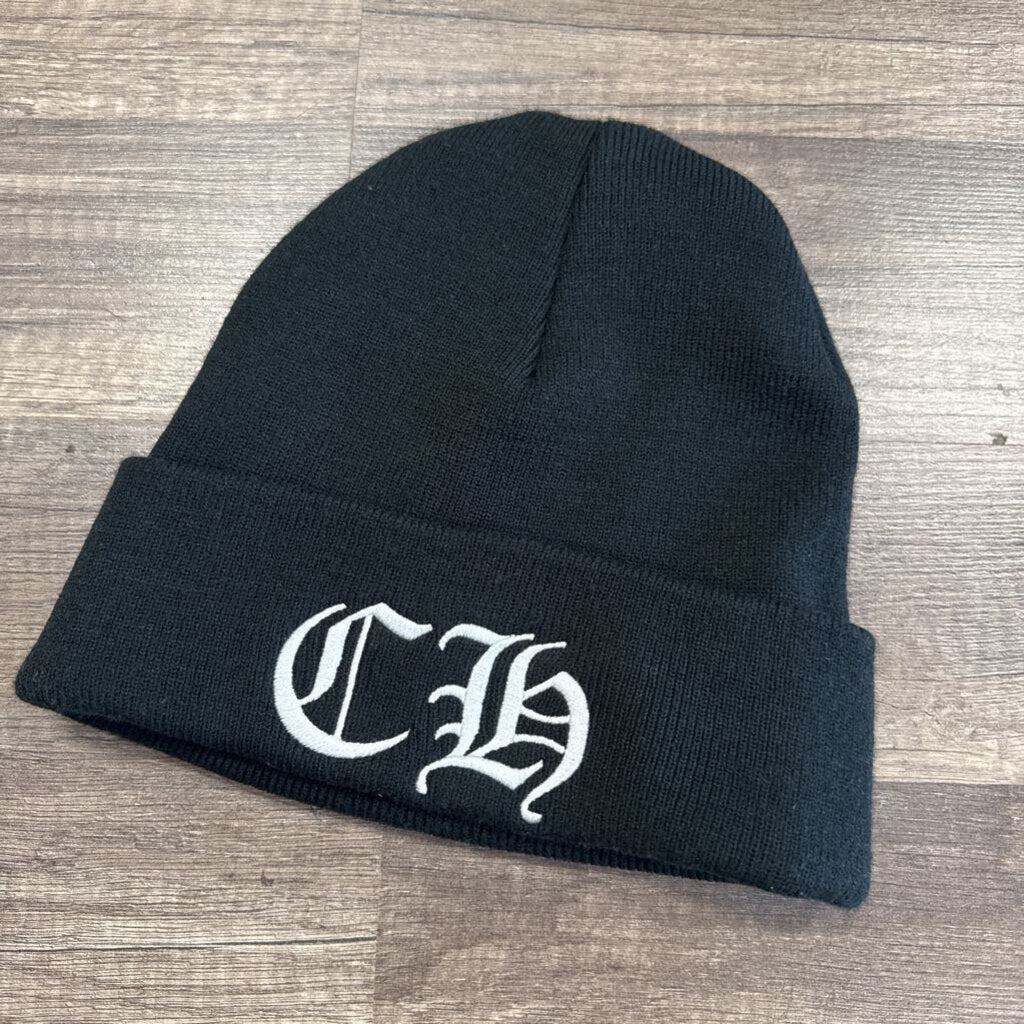 Chrome Hearts Logo Black Beanie