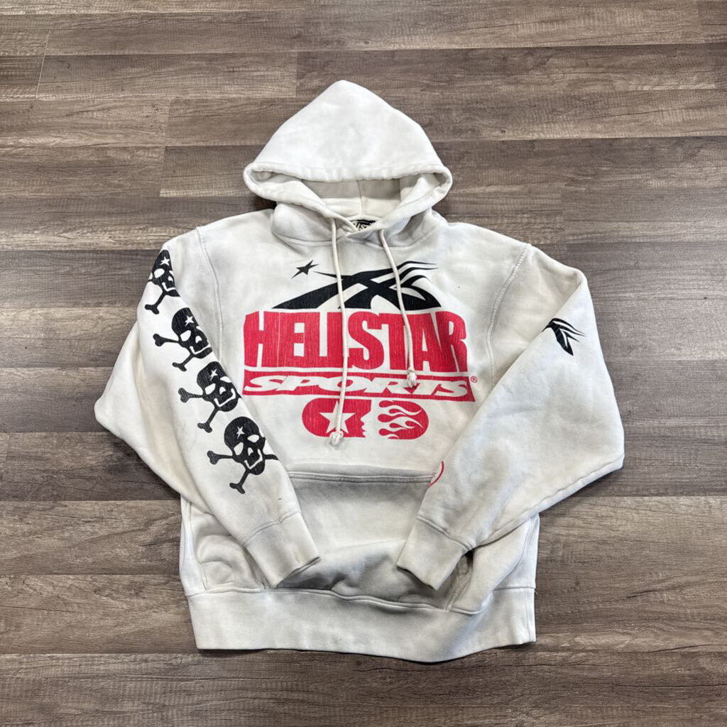 Hellstar Sports White Red Hoodie
