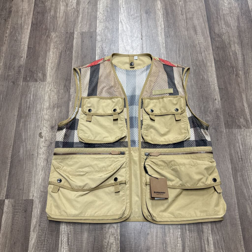 Burberry Fisher Vest Tan (NEW)