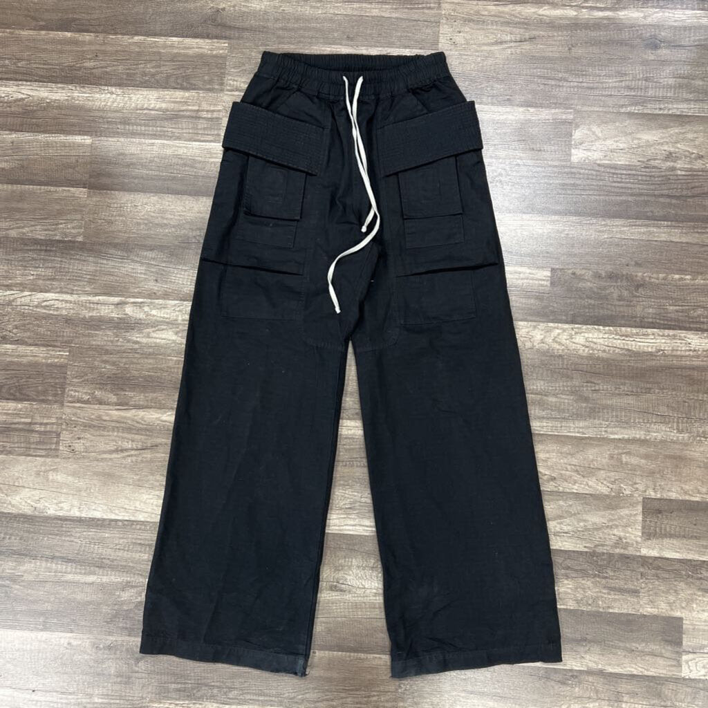 Rick Owens Black Cargo Pants