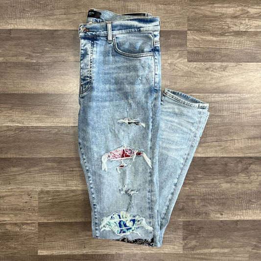 Amiri Jean Bandana Patch