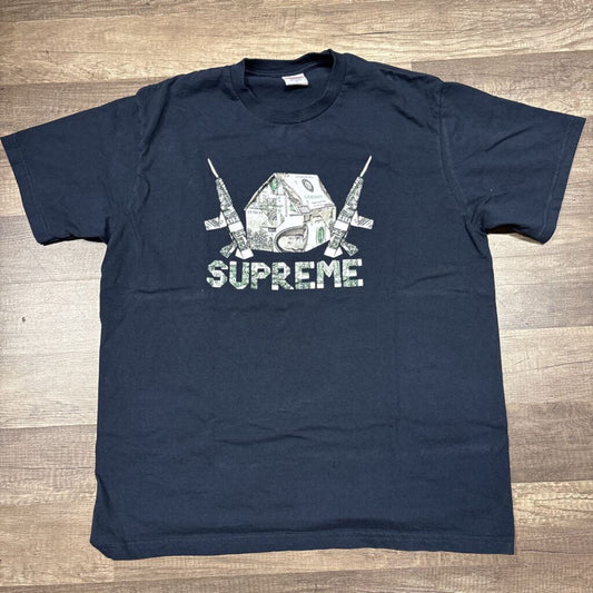 Supreme Dollar Shirt Navy