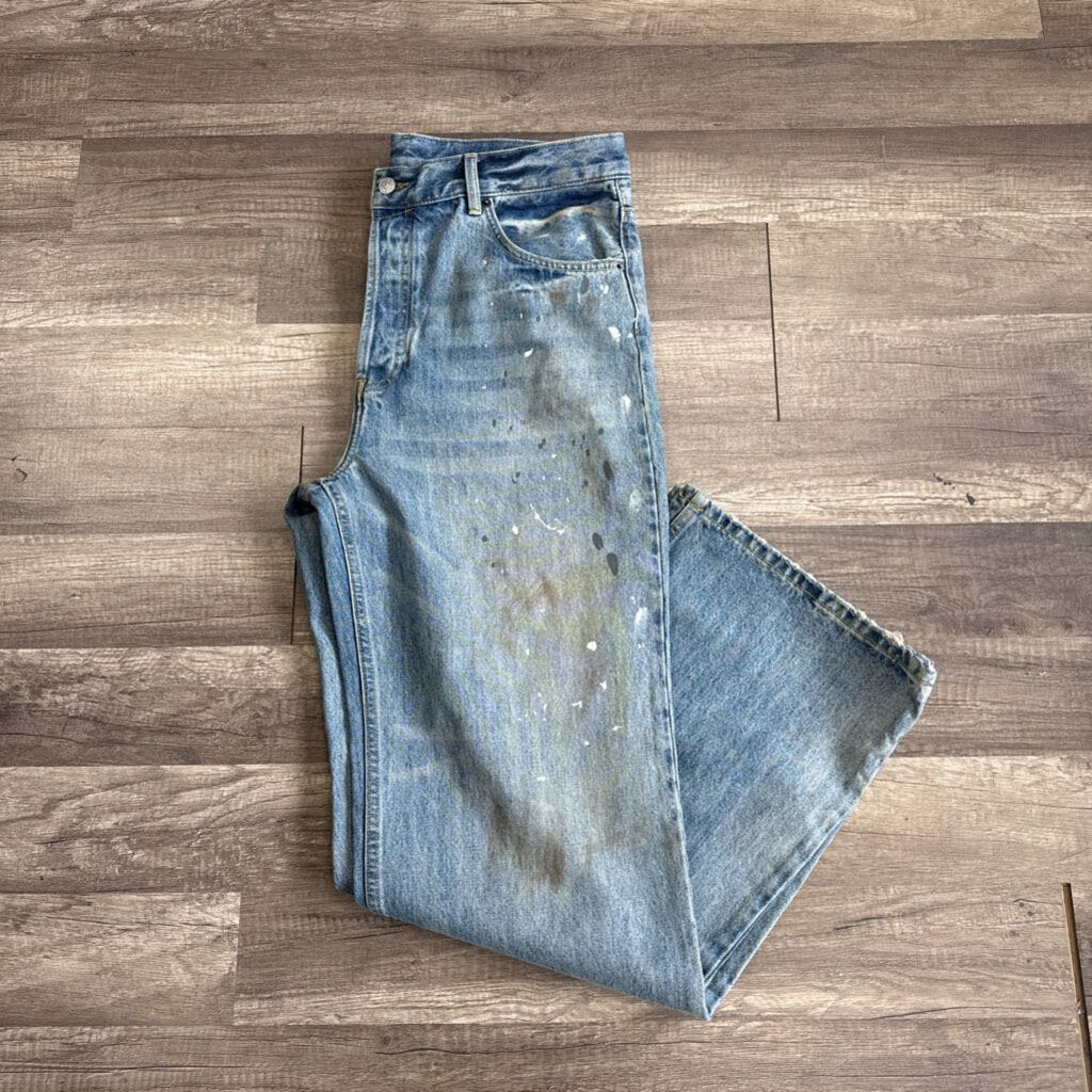 Acne Studio Jean Blue Splash Ink
