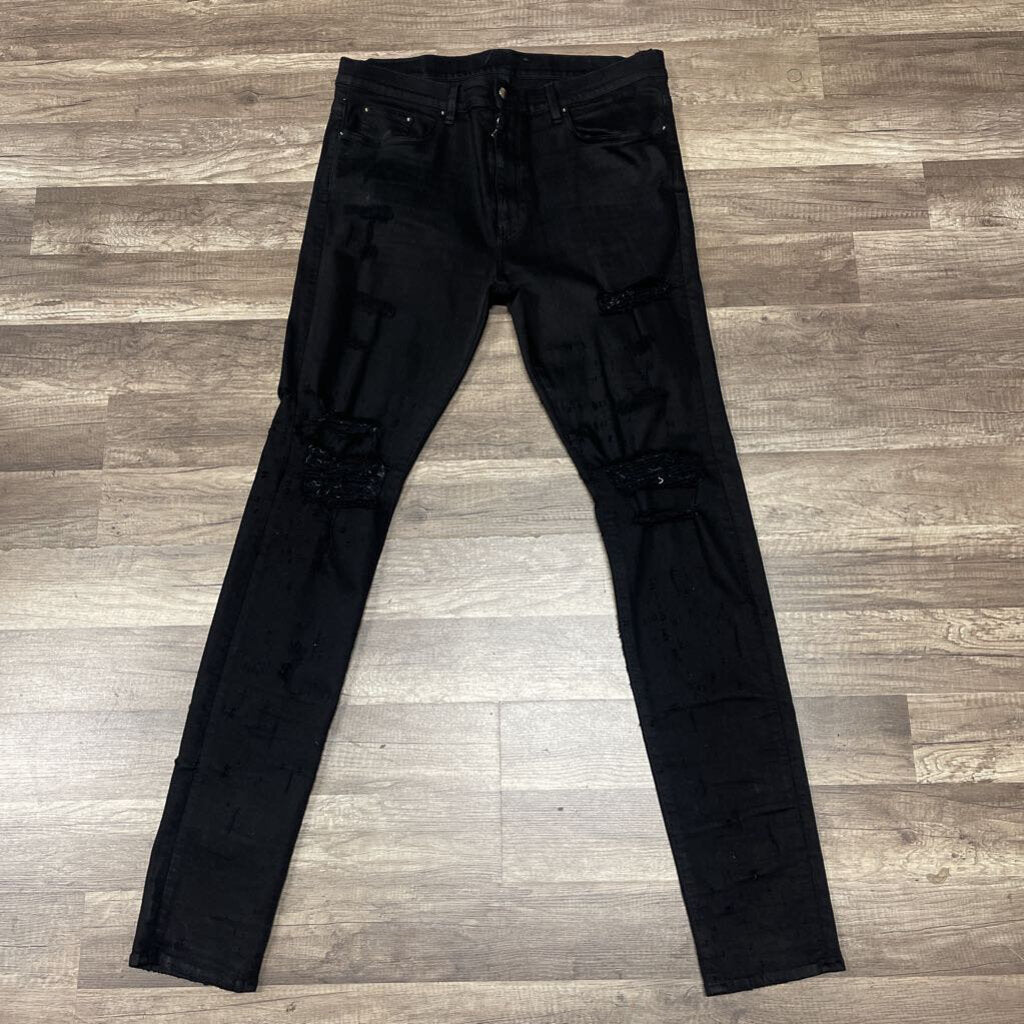 Amiri Jeans Black Distressed