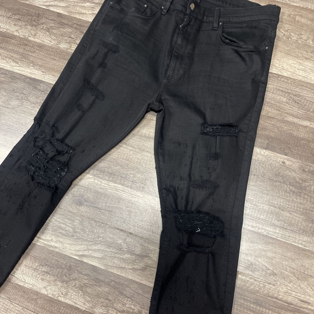 Amiri Jeans Black Distressed