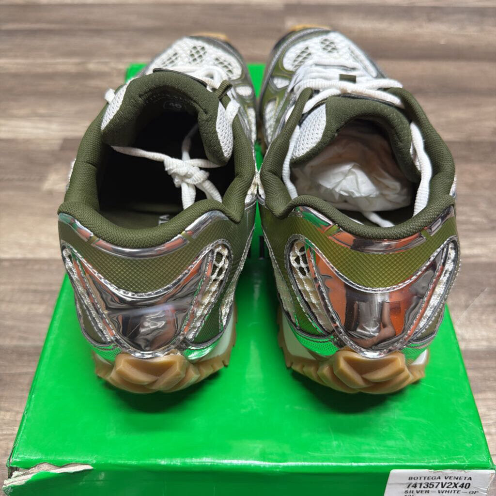 Bottega Veneta Orbit Silver Olive