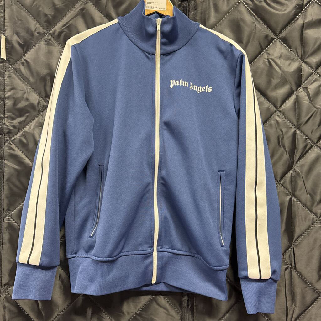 Palm Angels Black Track Jacket Green Red Sleeve