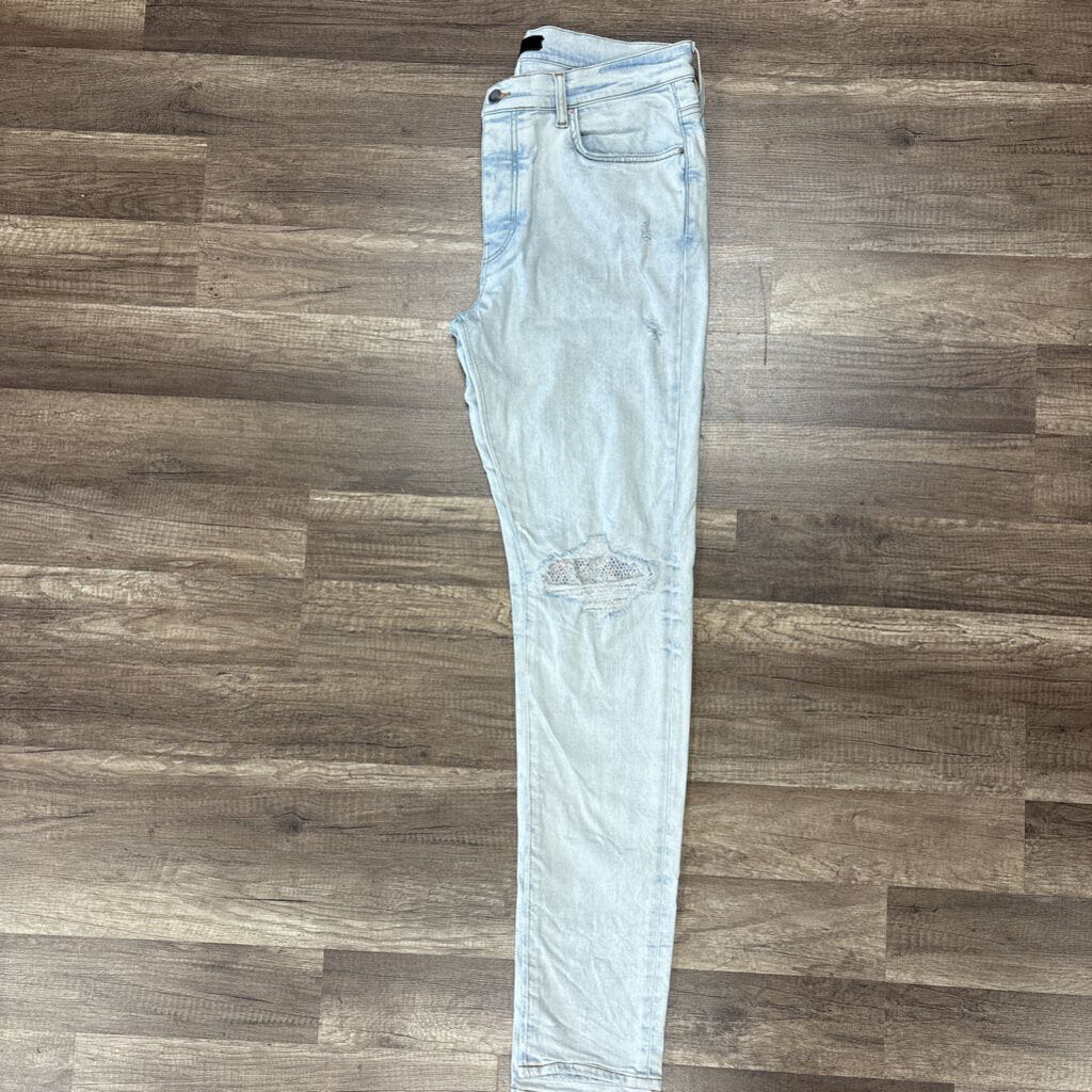 Amiri jean blue diamond logo