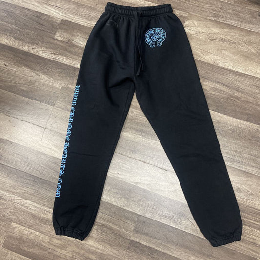 Chrome Hearts Blue Horseshoe Sweatpants