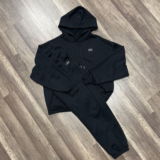 Alo Pullover Sweatsuit Black