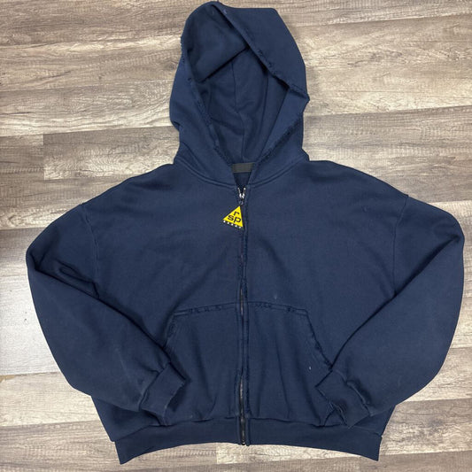 Raspberry Hills Distressed Hoodie Navy