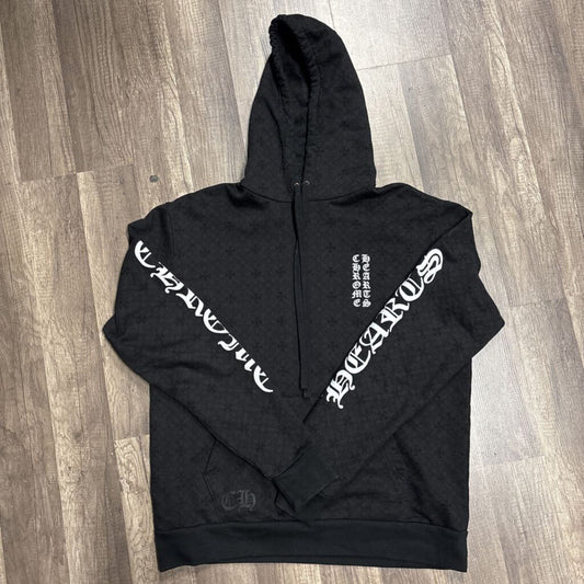 Chrome Hearts Hoodie Black Plus All Over