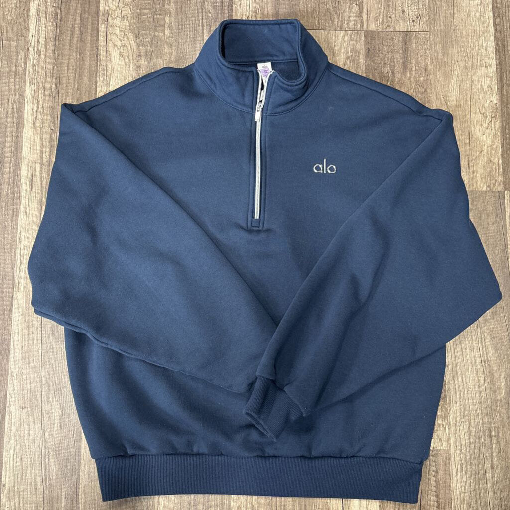 Alo Navy Quarter Zip