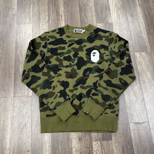 Bape Camo Green Crewneck