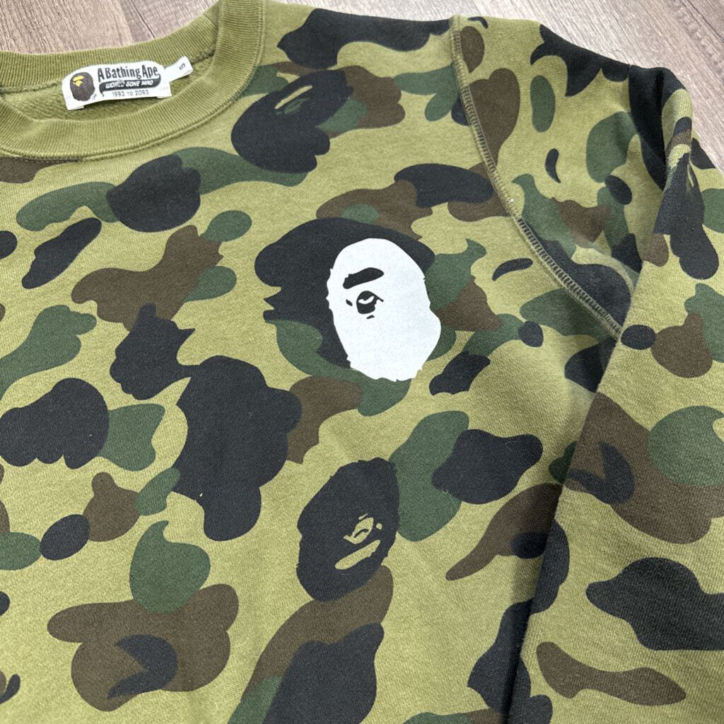 Bape Camo Green Crewneck