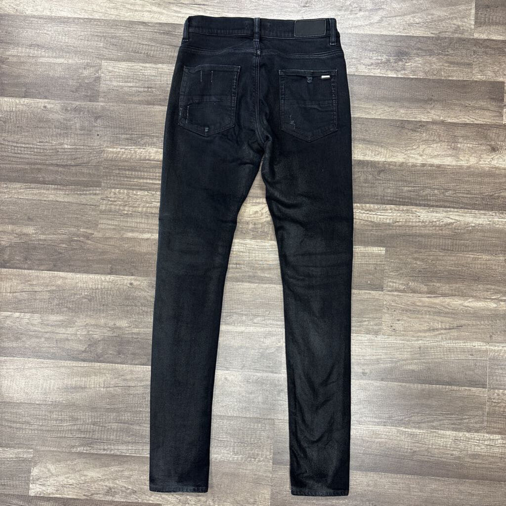 Amiri Mx1 Jean Black Wax Patch