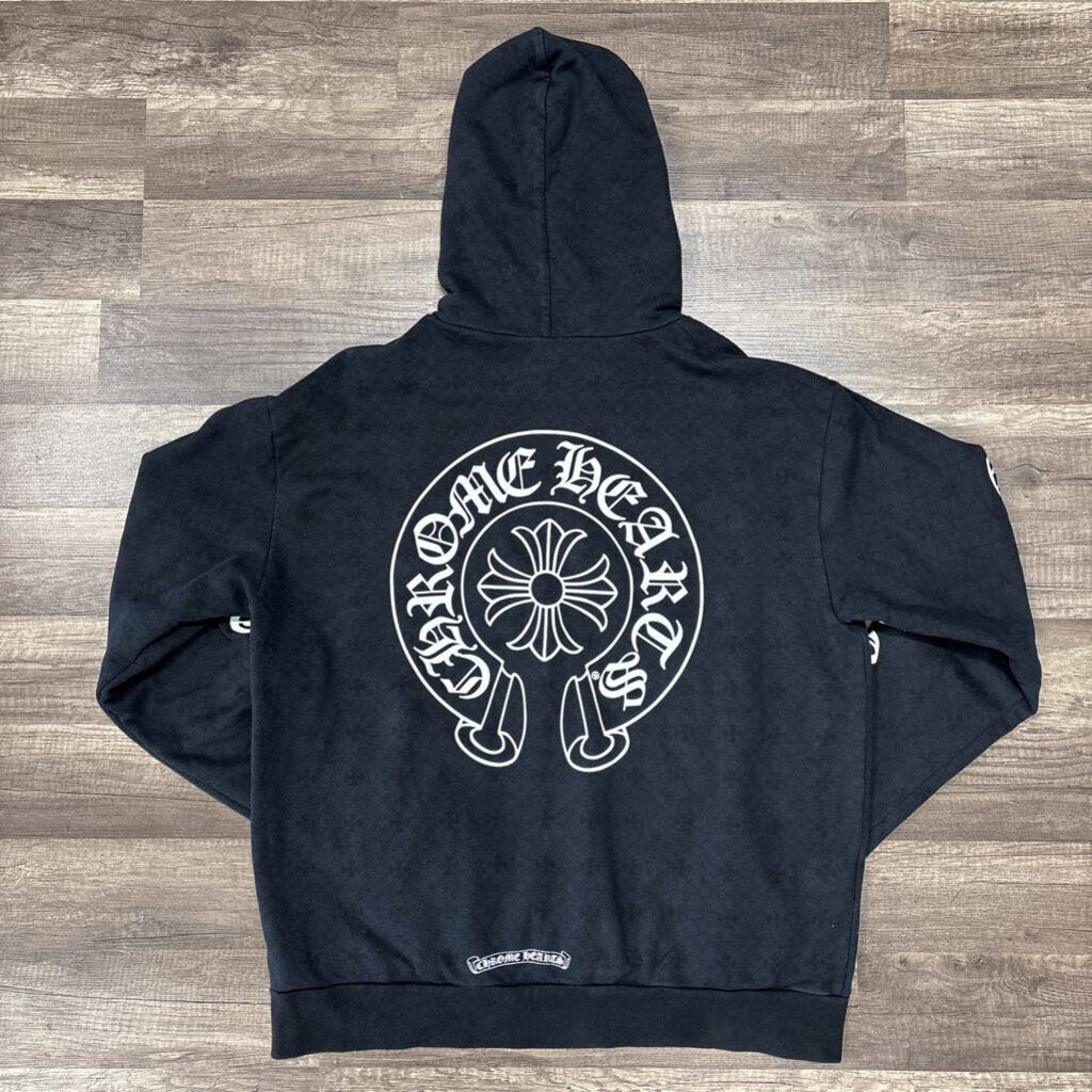 Chrome Hearts Plus All Over Hoodie Vertical Logo
