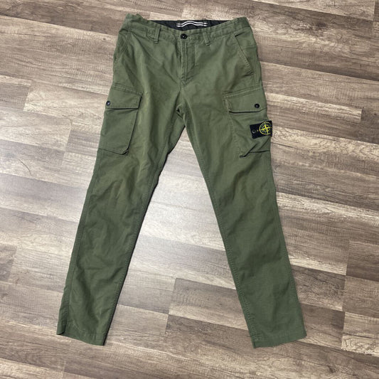Stone Island Olive Cargo Pants